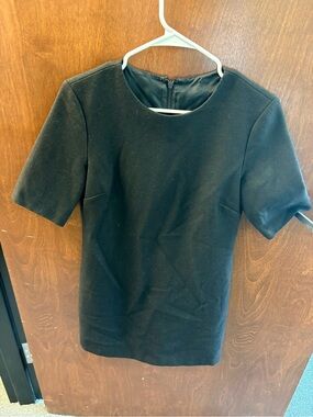 Classic Black Short-Sleeve Womens Dress